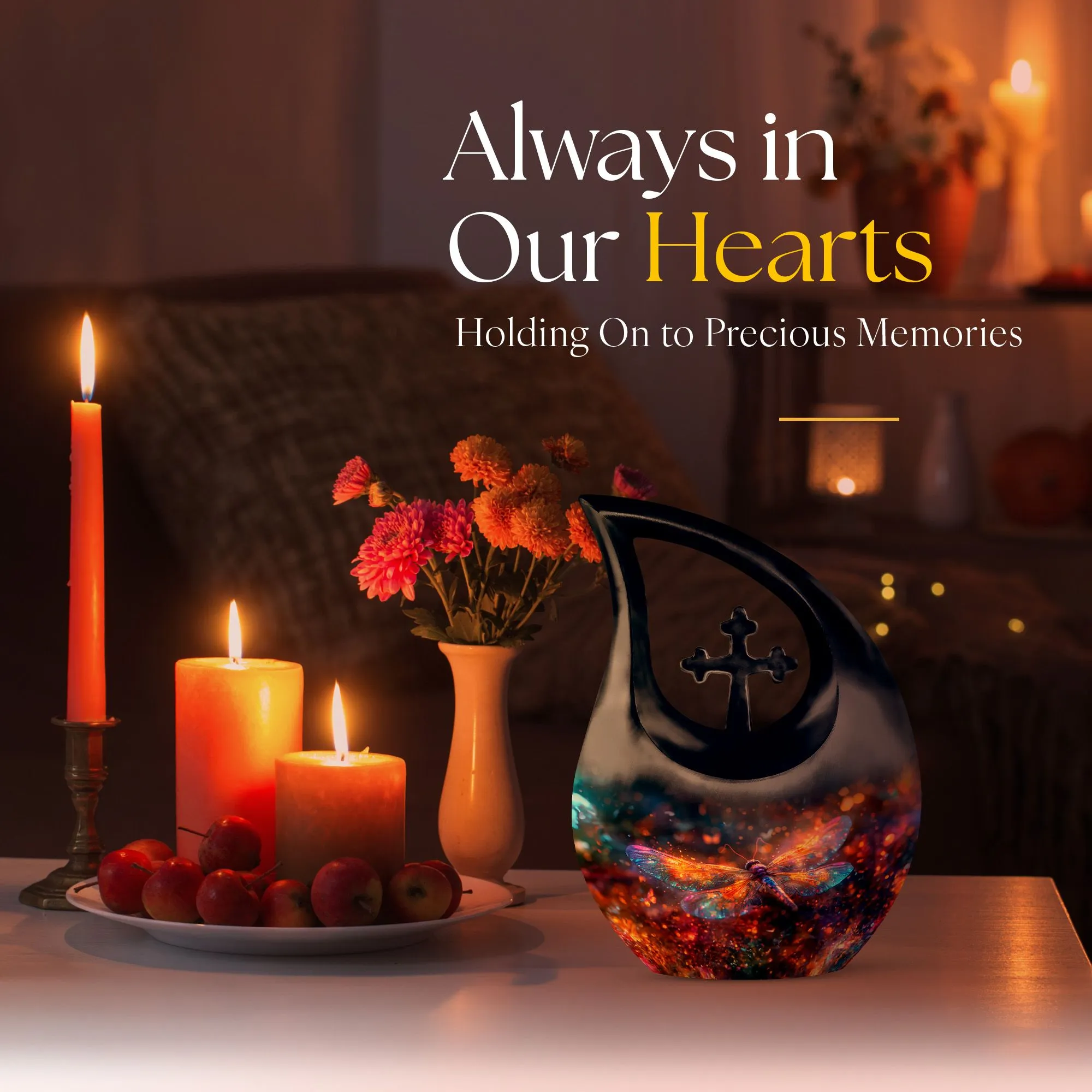Cosmic Shimmer Wings Memorial Keepsake Personalized Urn