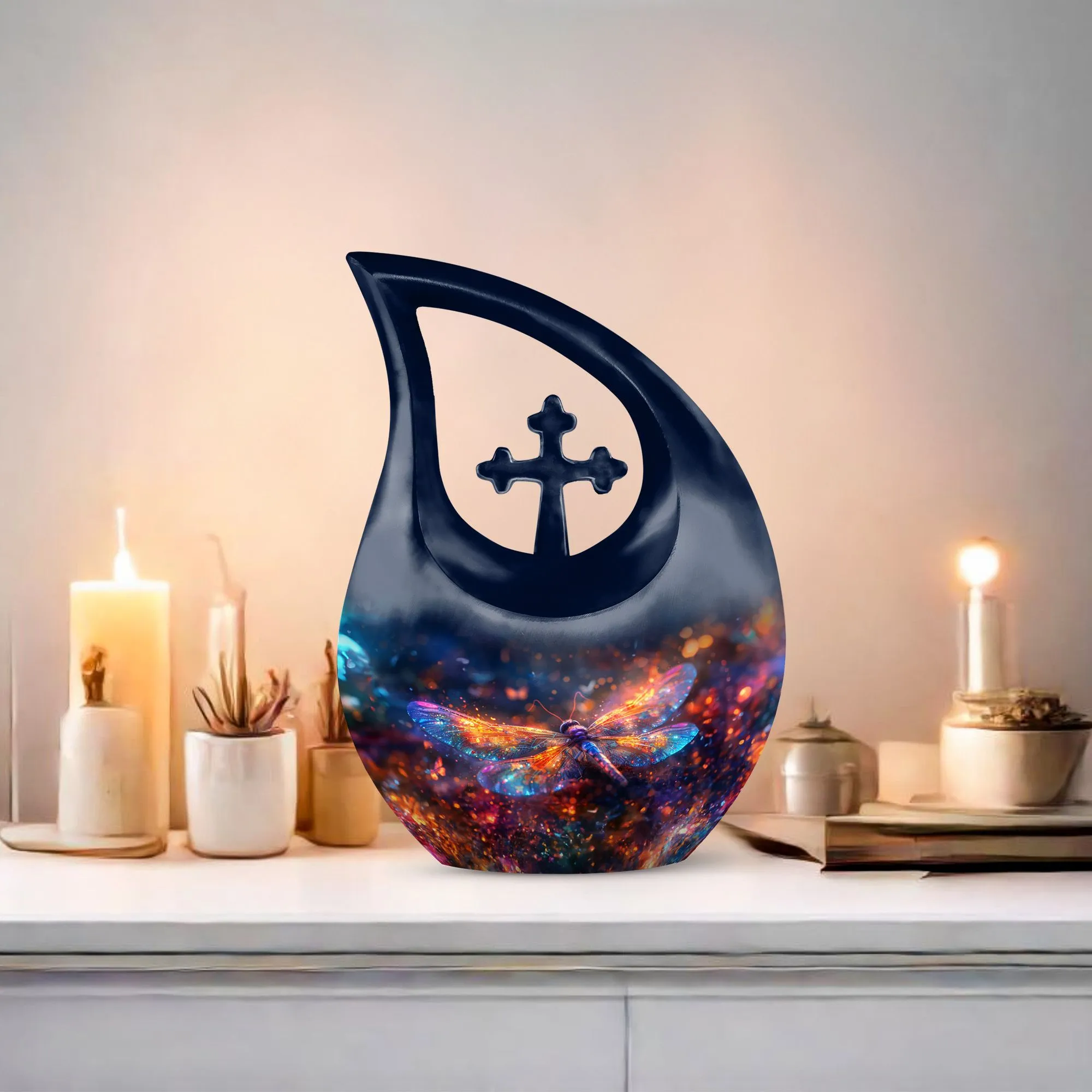 Cosmic Shimmer Wings Memorial Keepsake Personalized Urn