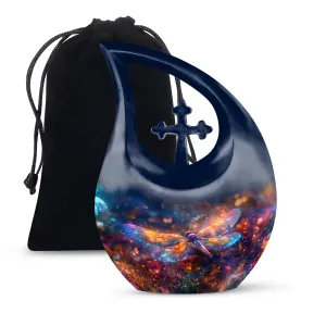 Cosmic Shimmer Wings Memorial Keepsake Personalized Urn