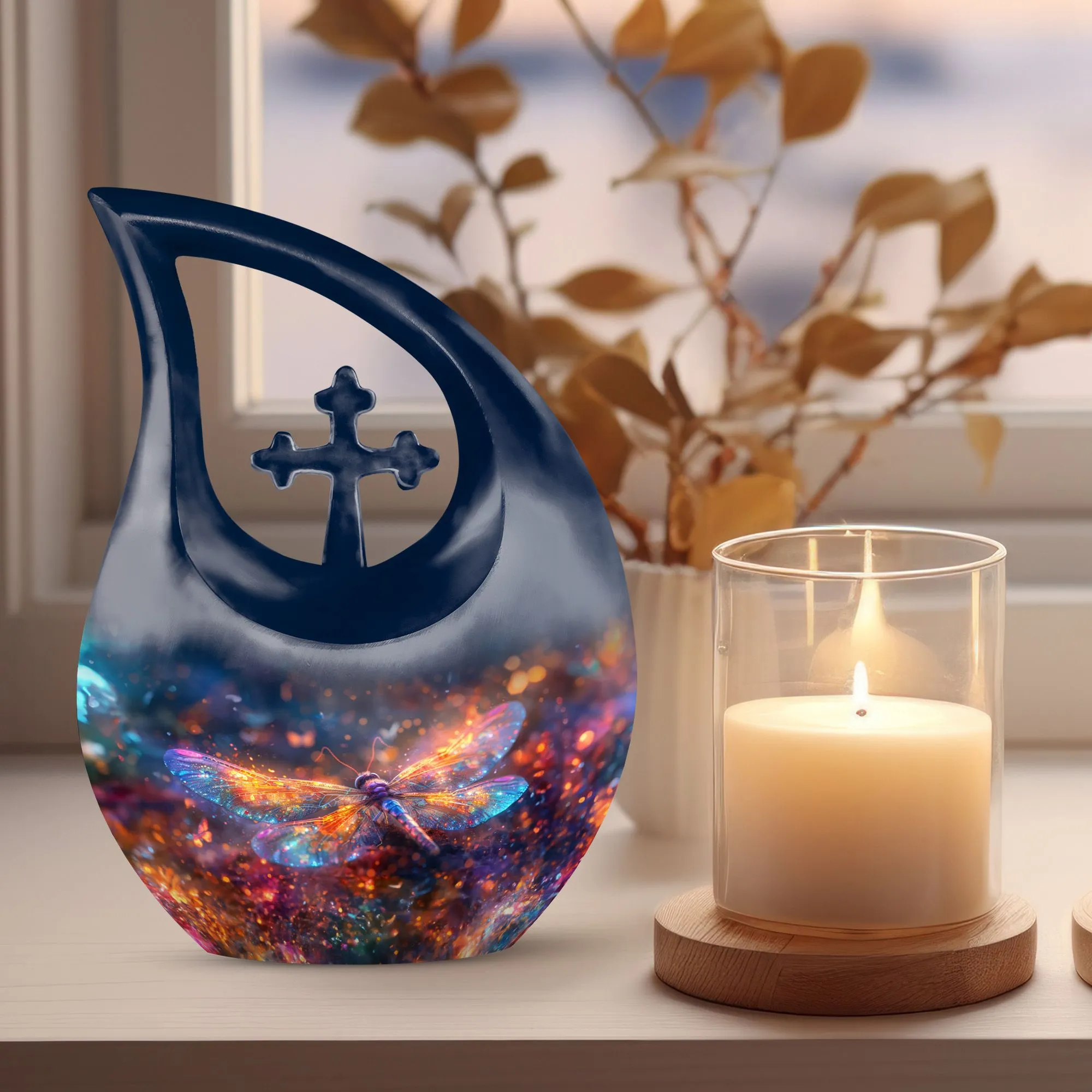 Cosmic Shimmer Wings Memorial Keepsake Personalized Urn