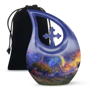 Cosmic Wilderness Memorial Extra-large Tribute Urn for Ashes