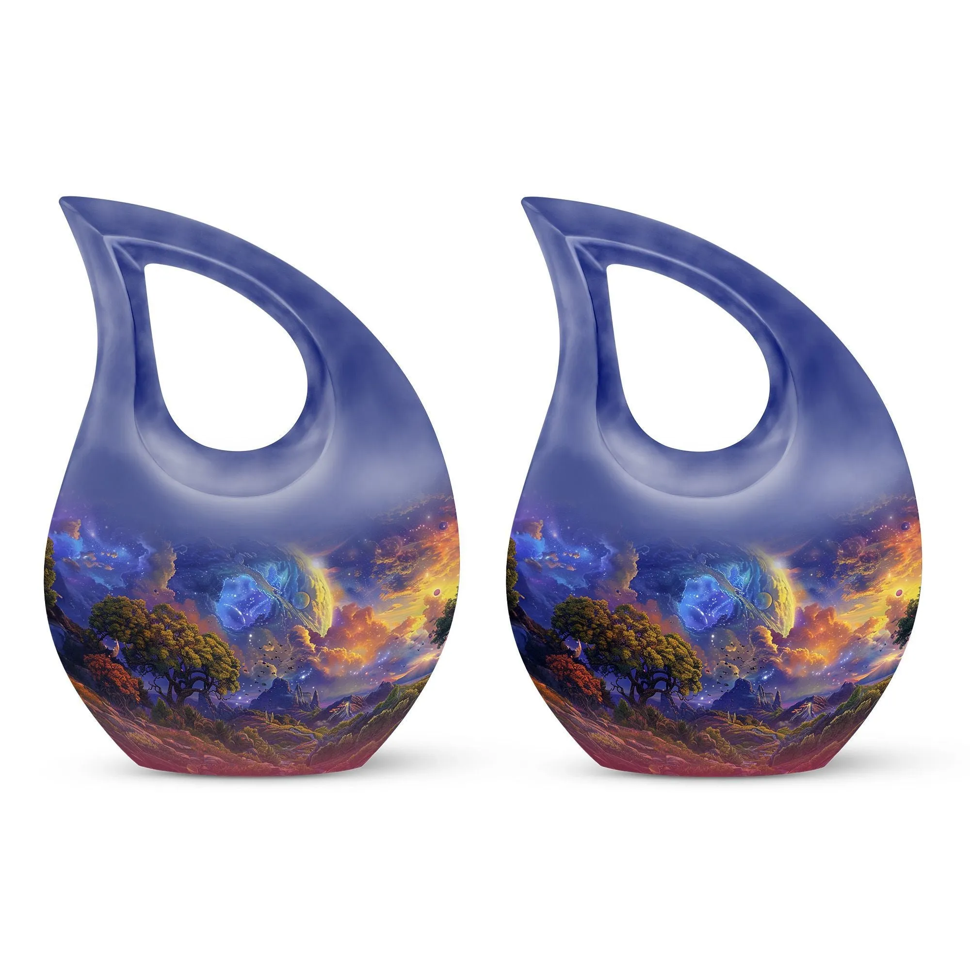 Cosmic Wilderness Memorial Extra-large Tribute Urn for Ashes