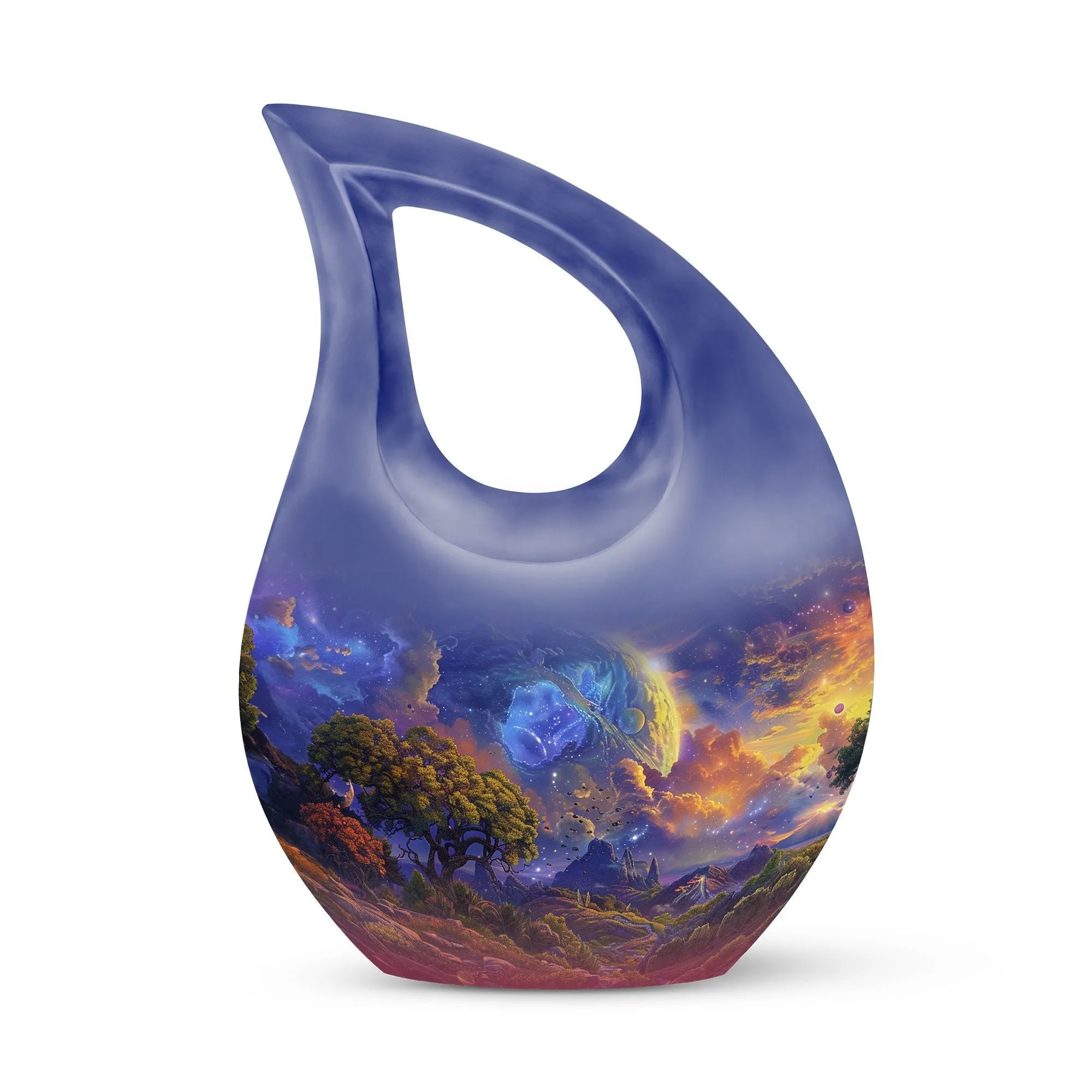 Cosmic Wilderness Memorial Extra-large Tribute Urn for Ashes