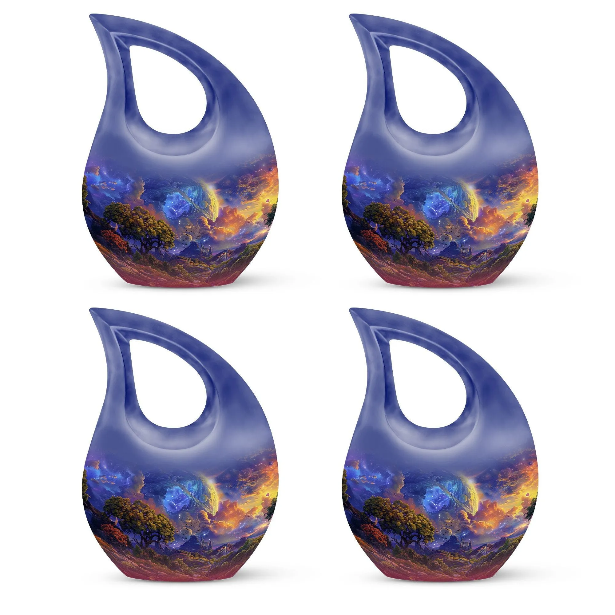 Cosmic Wilderness Memorial Extra-large Tribute Urn for Ashes