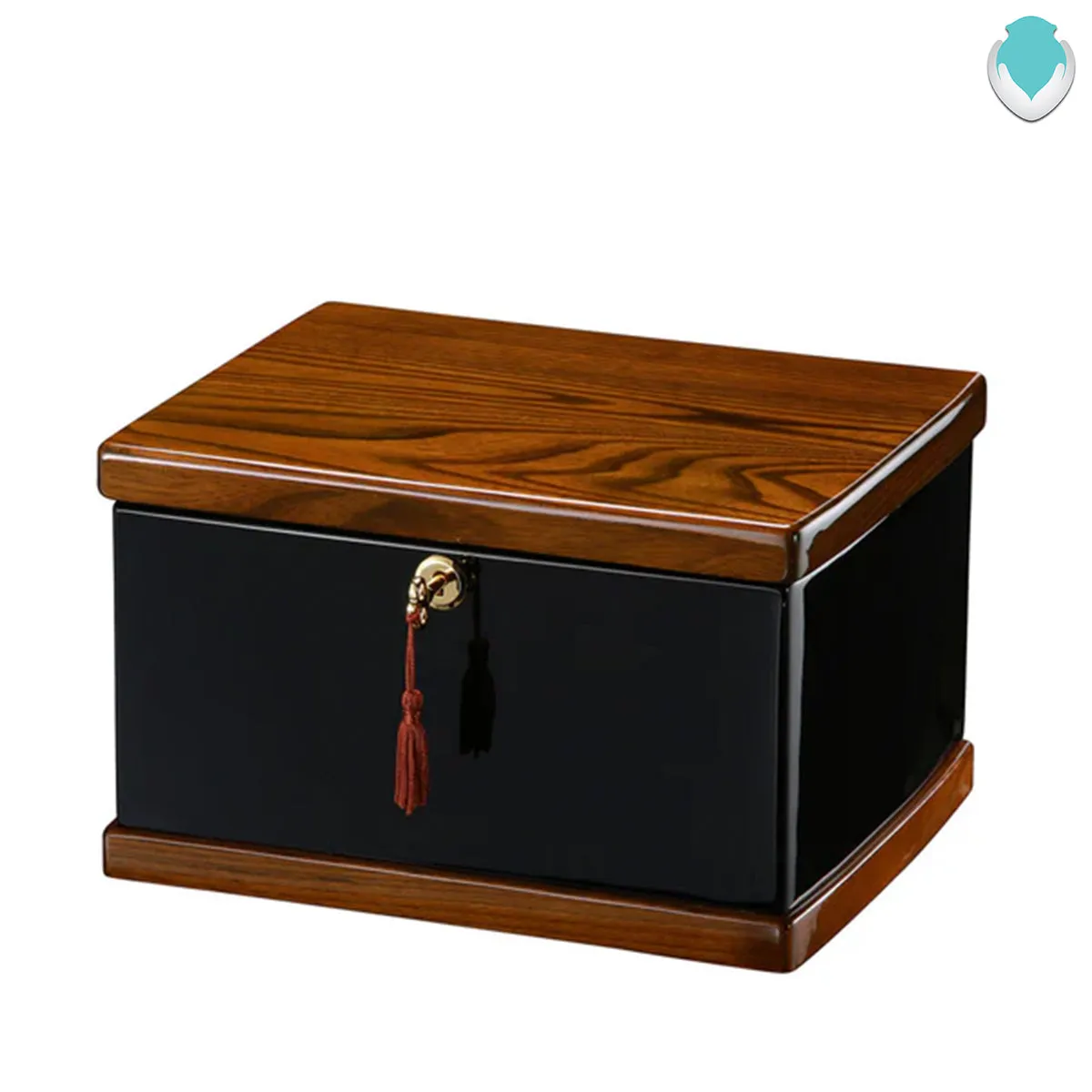 Courage - Two Tone Chest Wood Urn