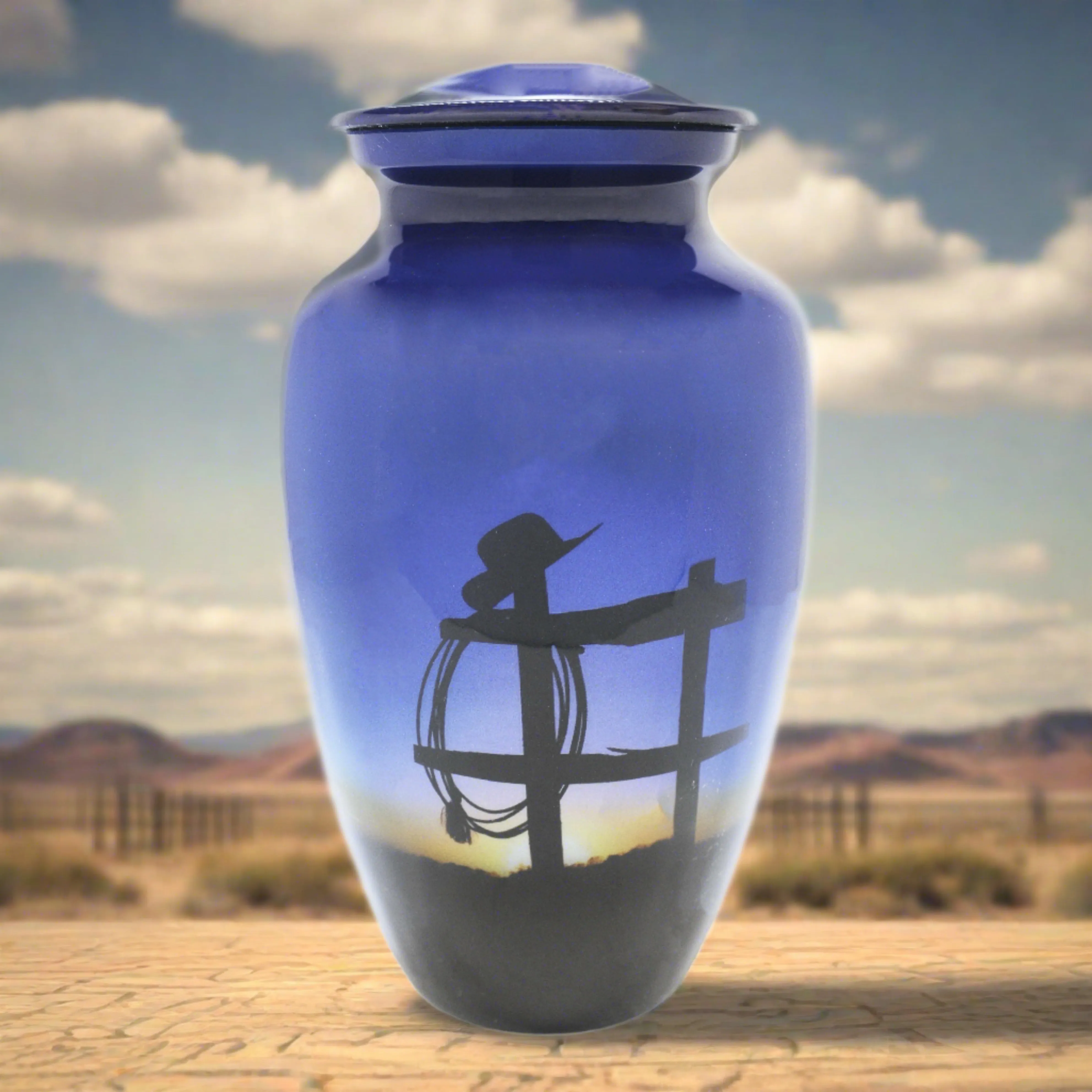 Cowboy Farewell Adult Cremation Urn | Celebrating the life of a Cowboy