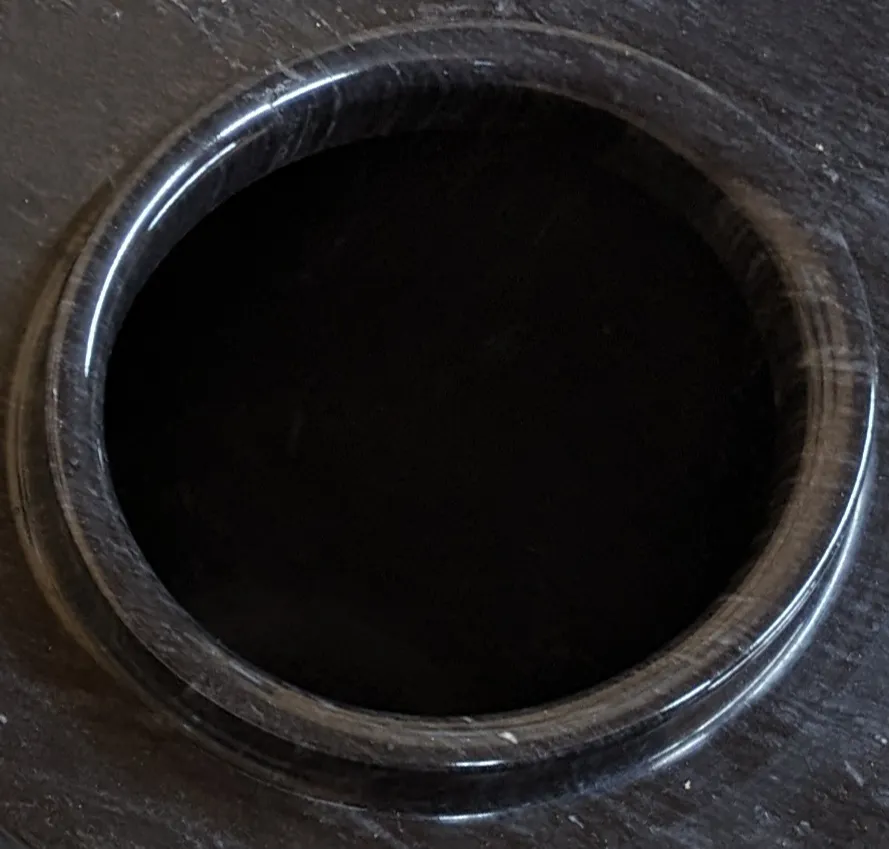 Crest Natural Marble Cremation Urn in Black