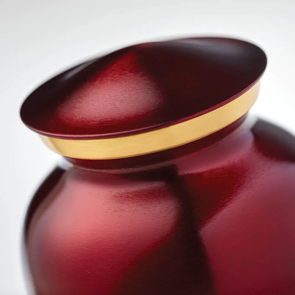 Crimson Red Pet Urn Small