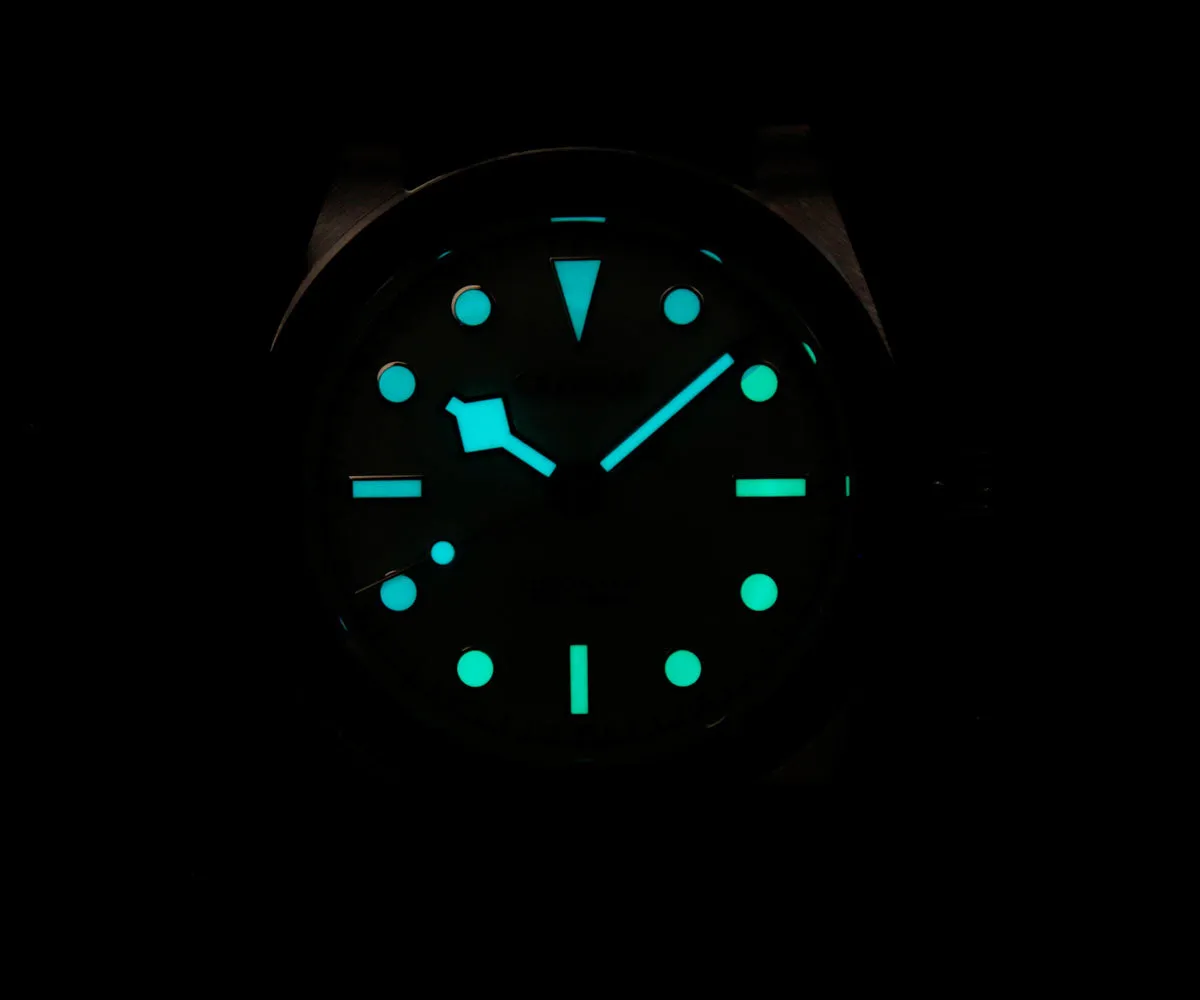 Cronos 36mm Snowflake Automatic Men Watch L6036