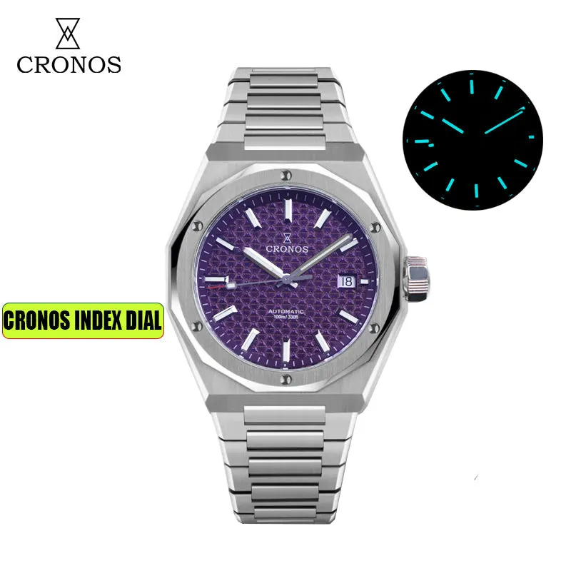 Cronos 39mm Hourglass Dial PT5000 Men Watch L6028