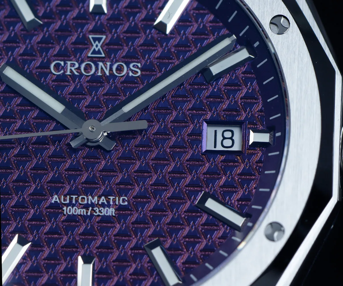 Cronos 39mm Hourglass Dial PT5000 Men Watch L6028