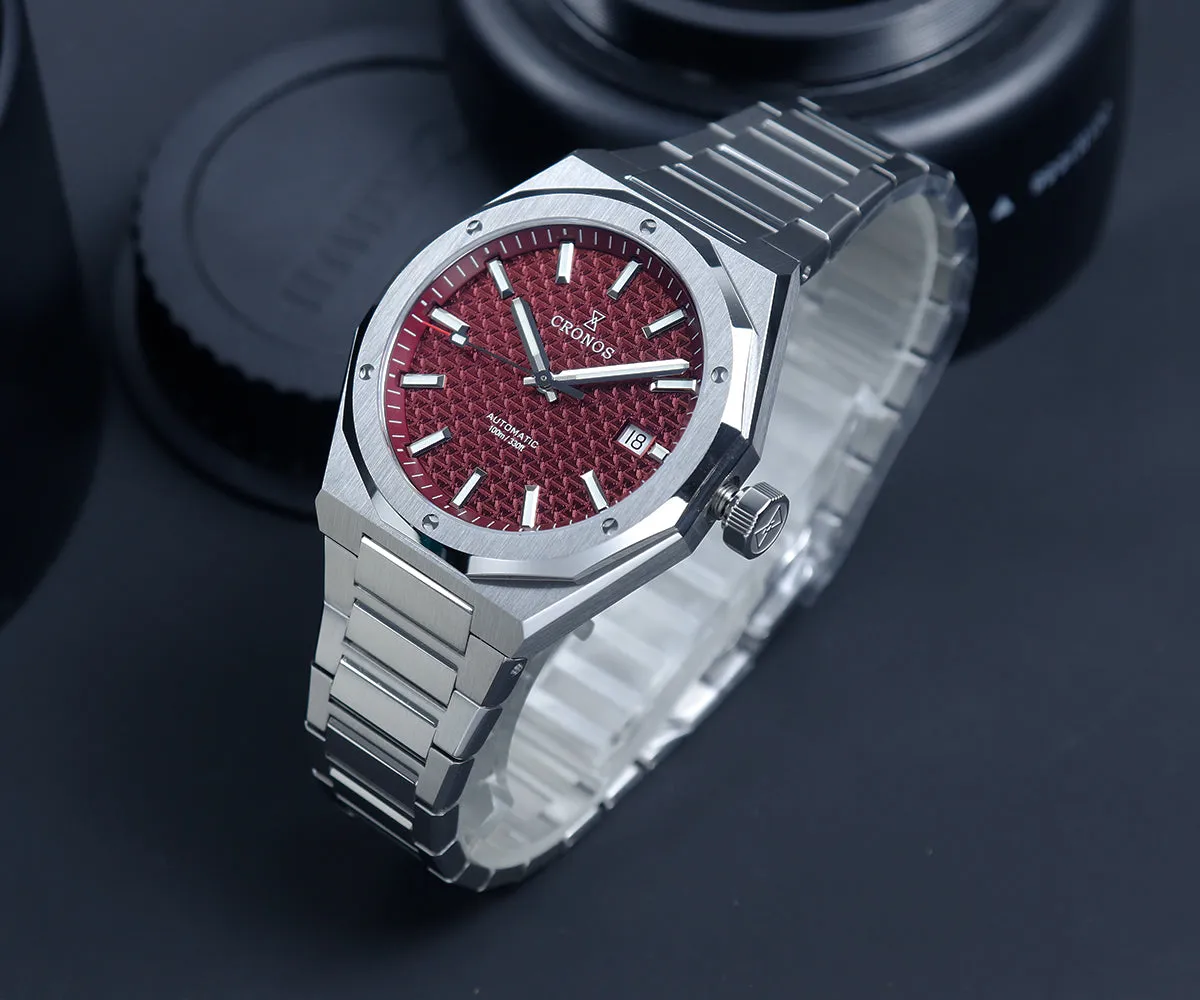Cronos 39mm Hourglass Dial PT5000 Men Watch L6028