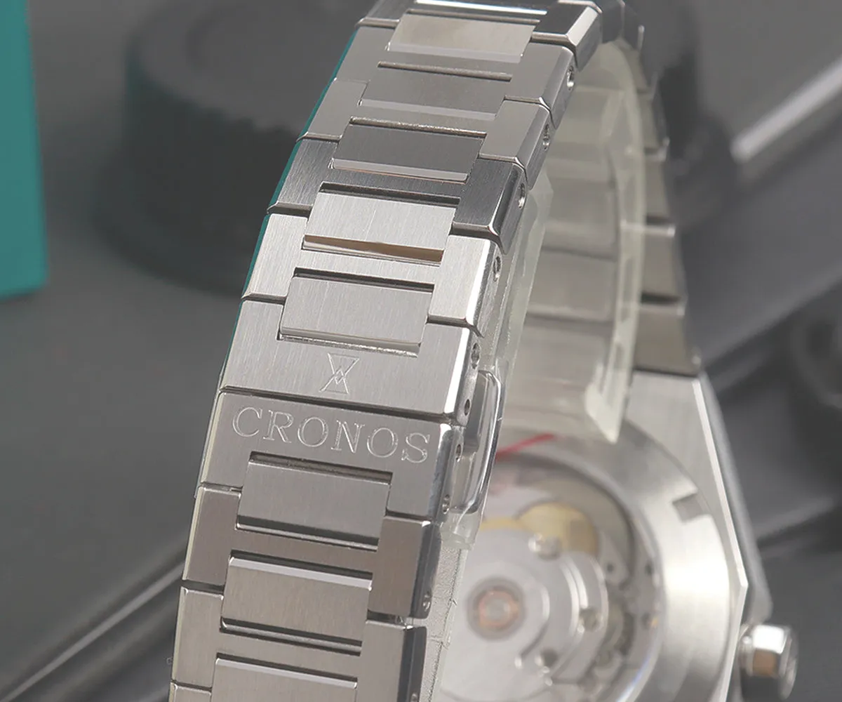 Cronos 39mm Hourglass Dial PT5000 Men Watch L6028