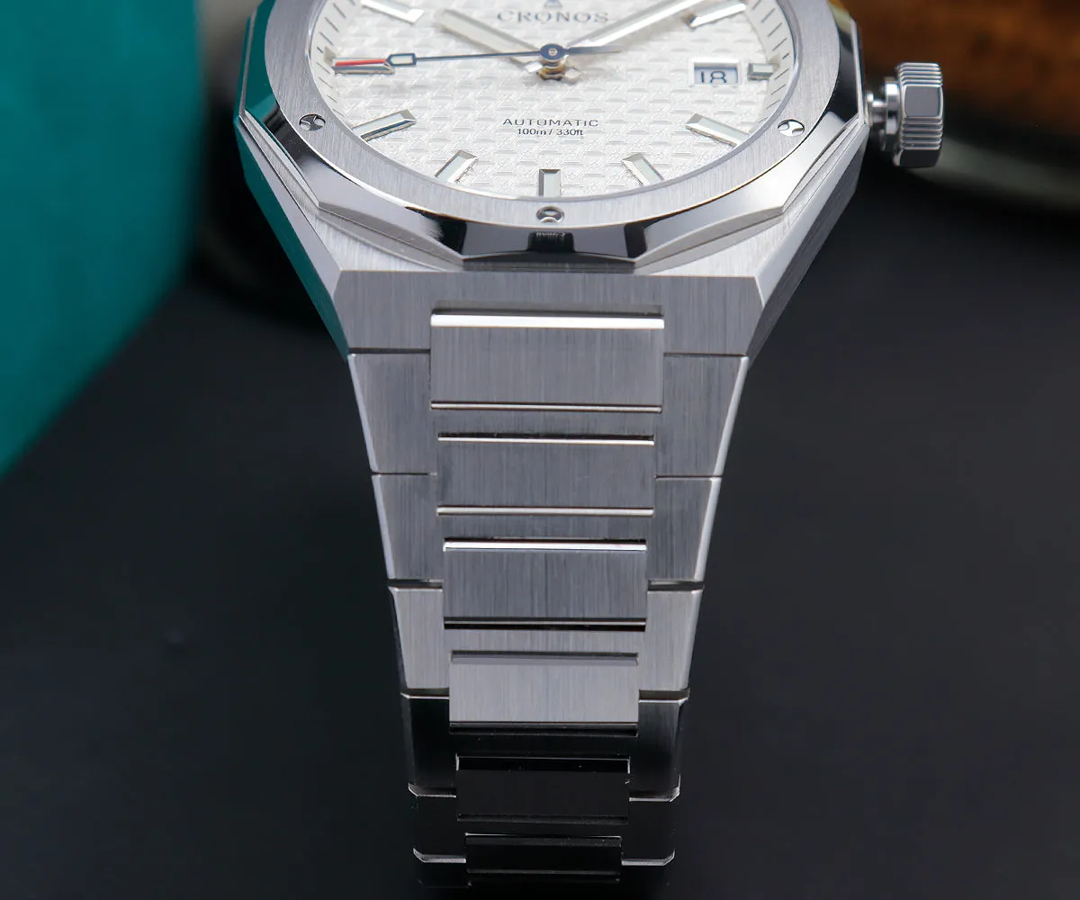 Cronos 39mm Hourglass Dial PT5000 Men Watch L6028