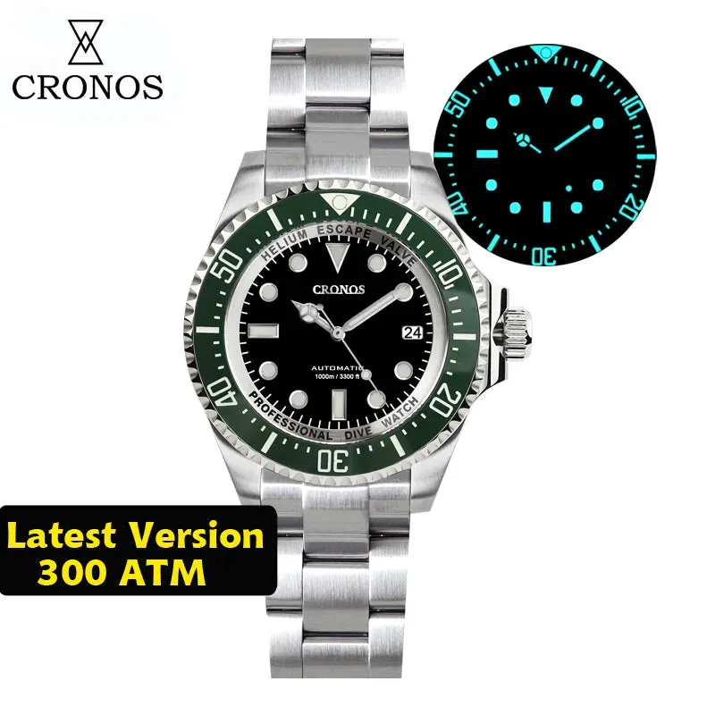 Cronos 44mm Sub Diver Watch 6009 - Calendar
