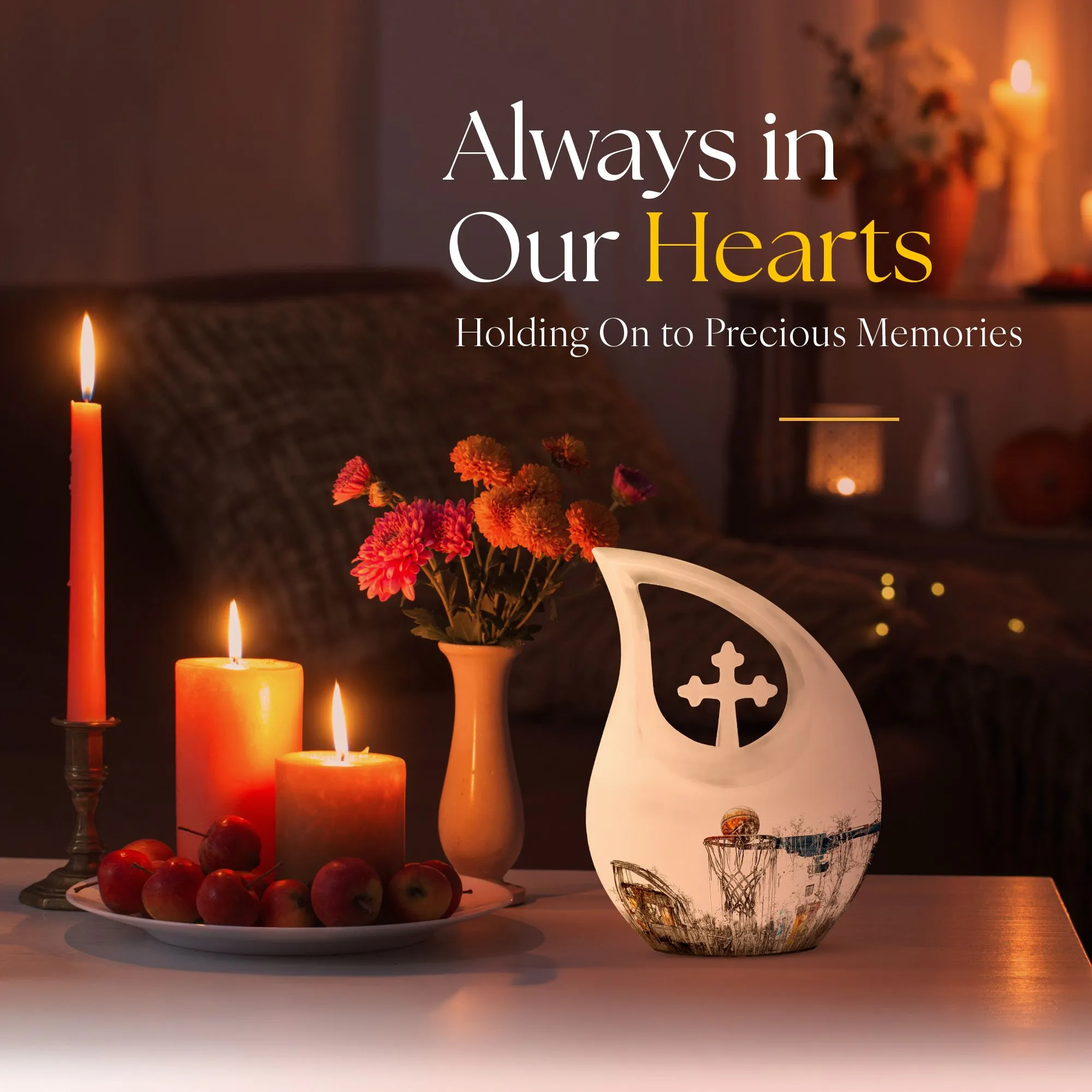 Cross Drop Basketball Urn: A Personalized Memorial Solution