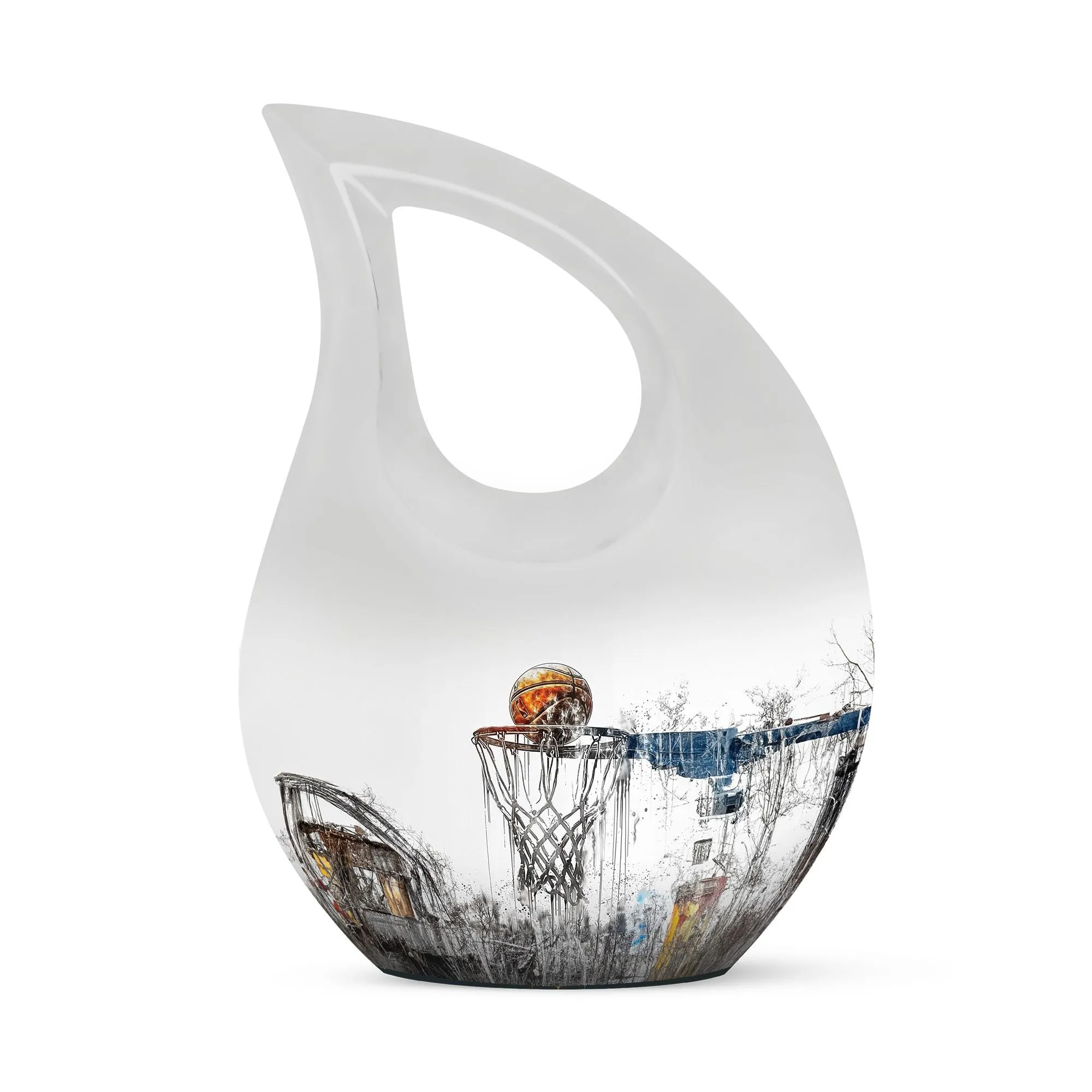 Cross Drop Basketball Urn: A Personalized Memorial Solution