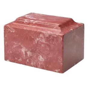 Cultured Marble Cremation Urn | Rose Cultured Marble Urn | Quality Urns For Less