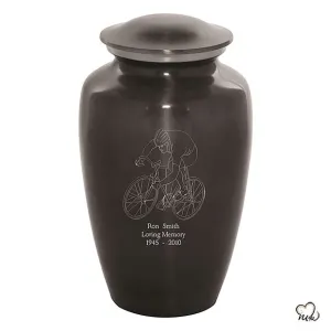 Custom Engraved Bicycle Cremation Urn