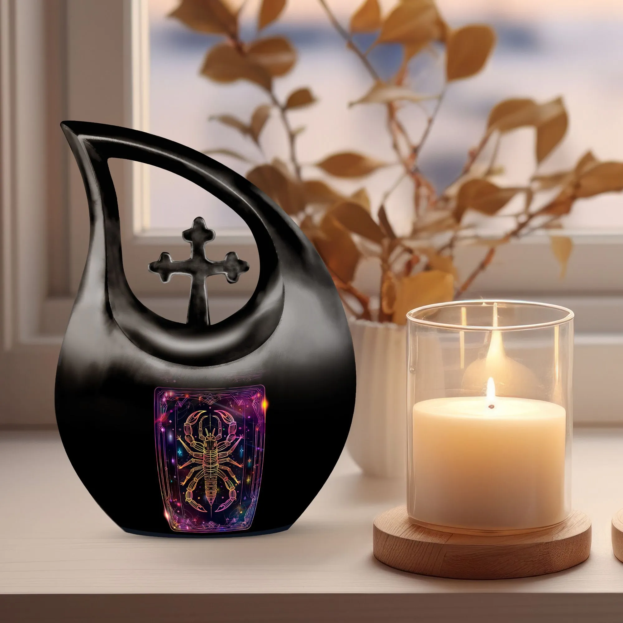 Custom Zodiac Memorial Urn: Personalized Keepsake For Ashes