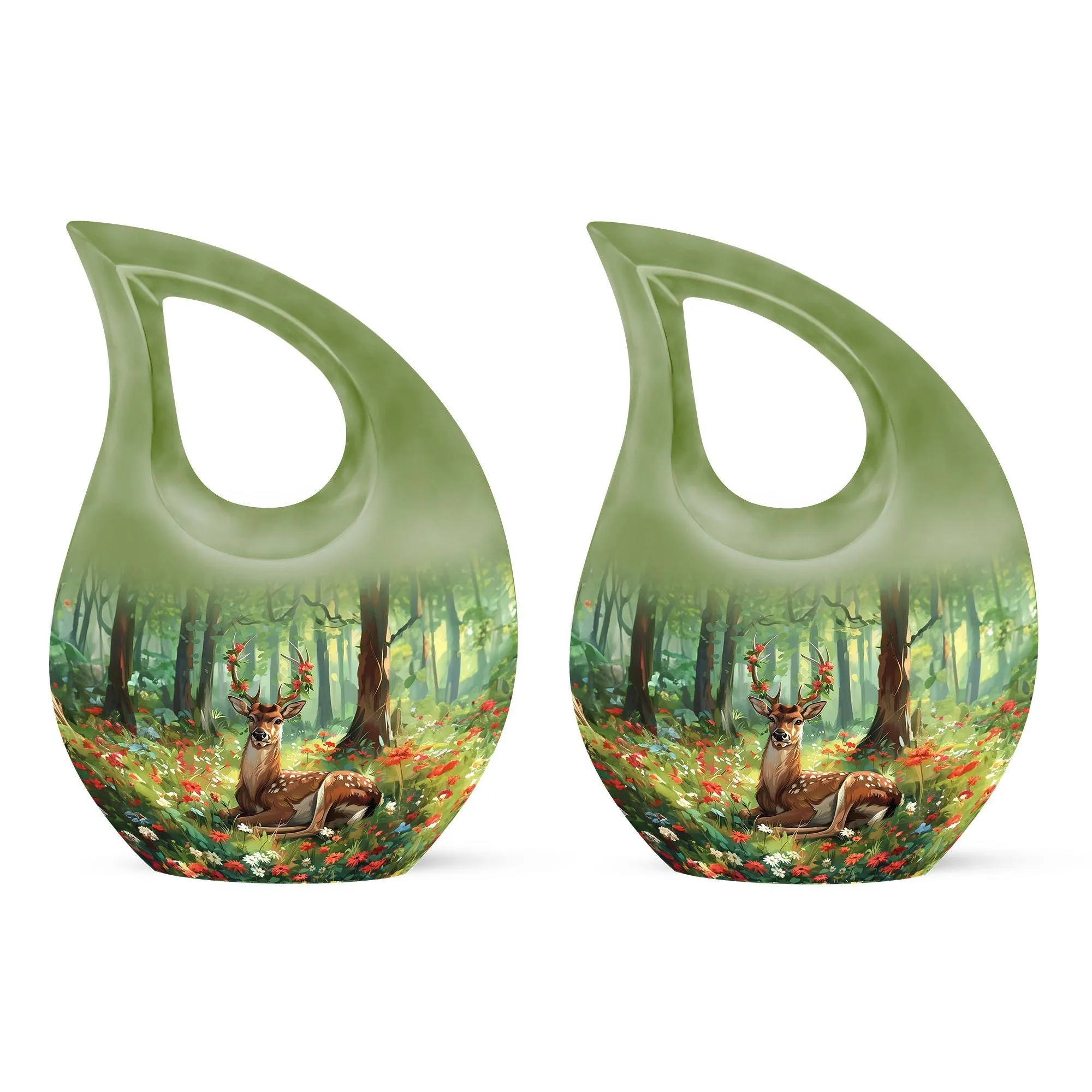 Deer Cremation Urn : Small Cremation Urn For Human Ashes