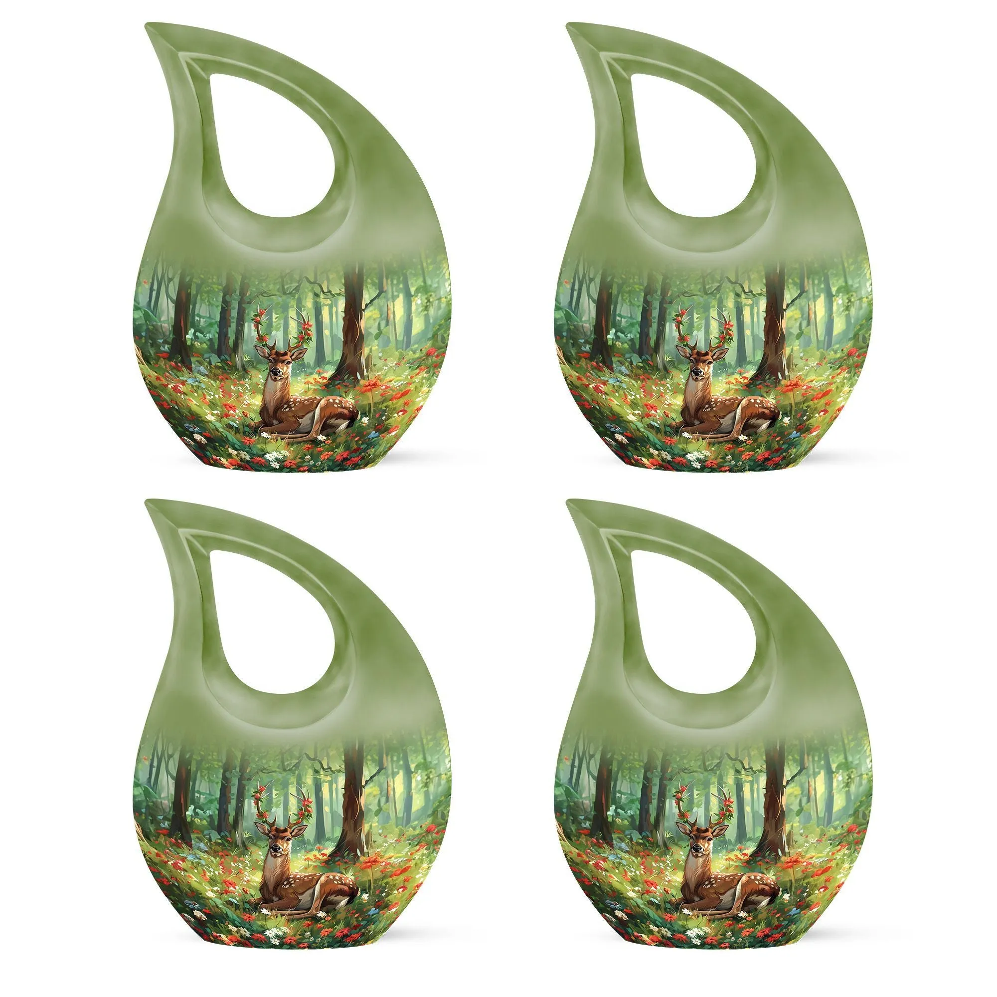 Deer Cremation Urn : Small Cremation Urn For Human Ashes