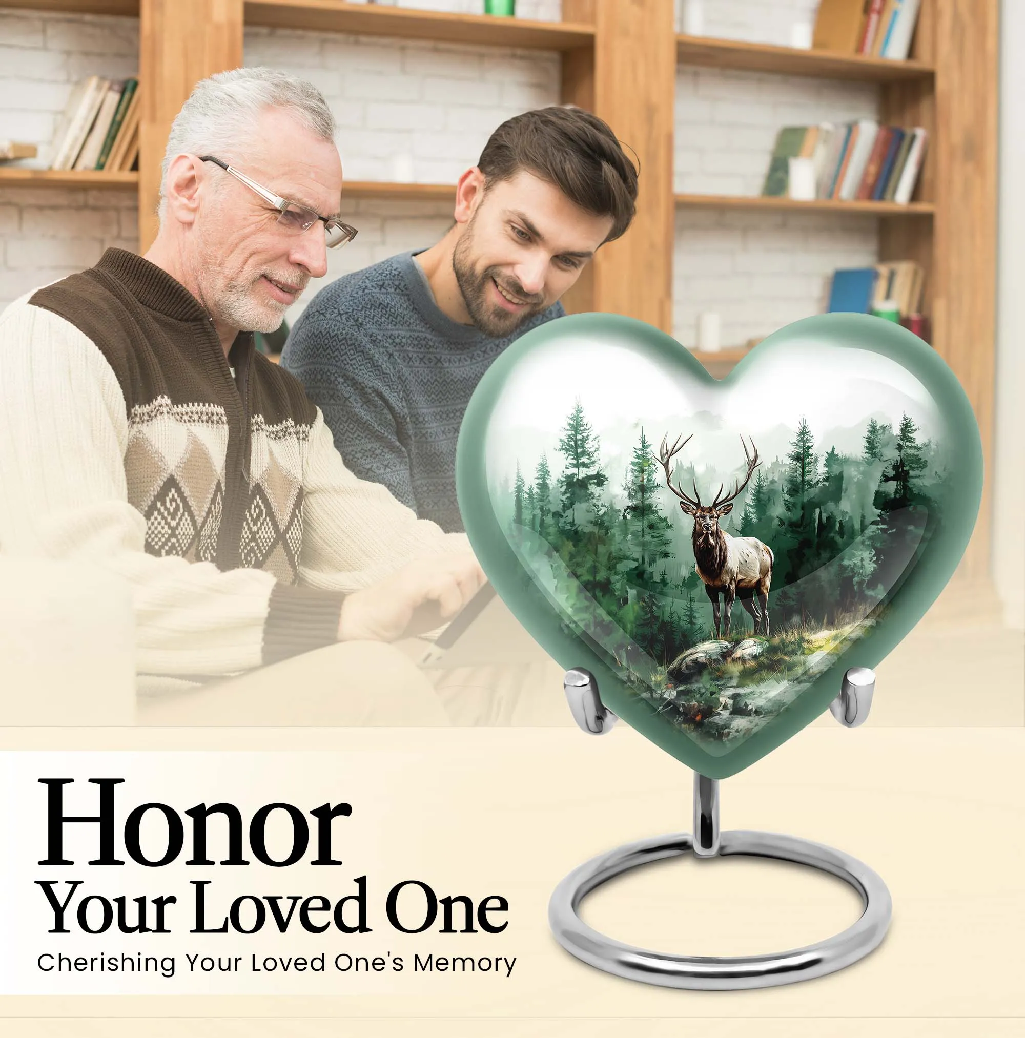 Deer Urn - Human Cremation Ash Protector