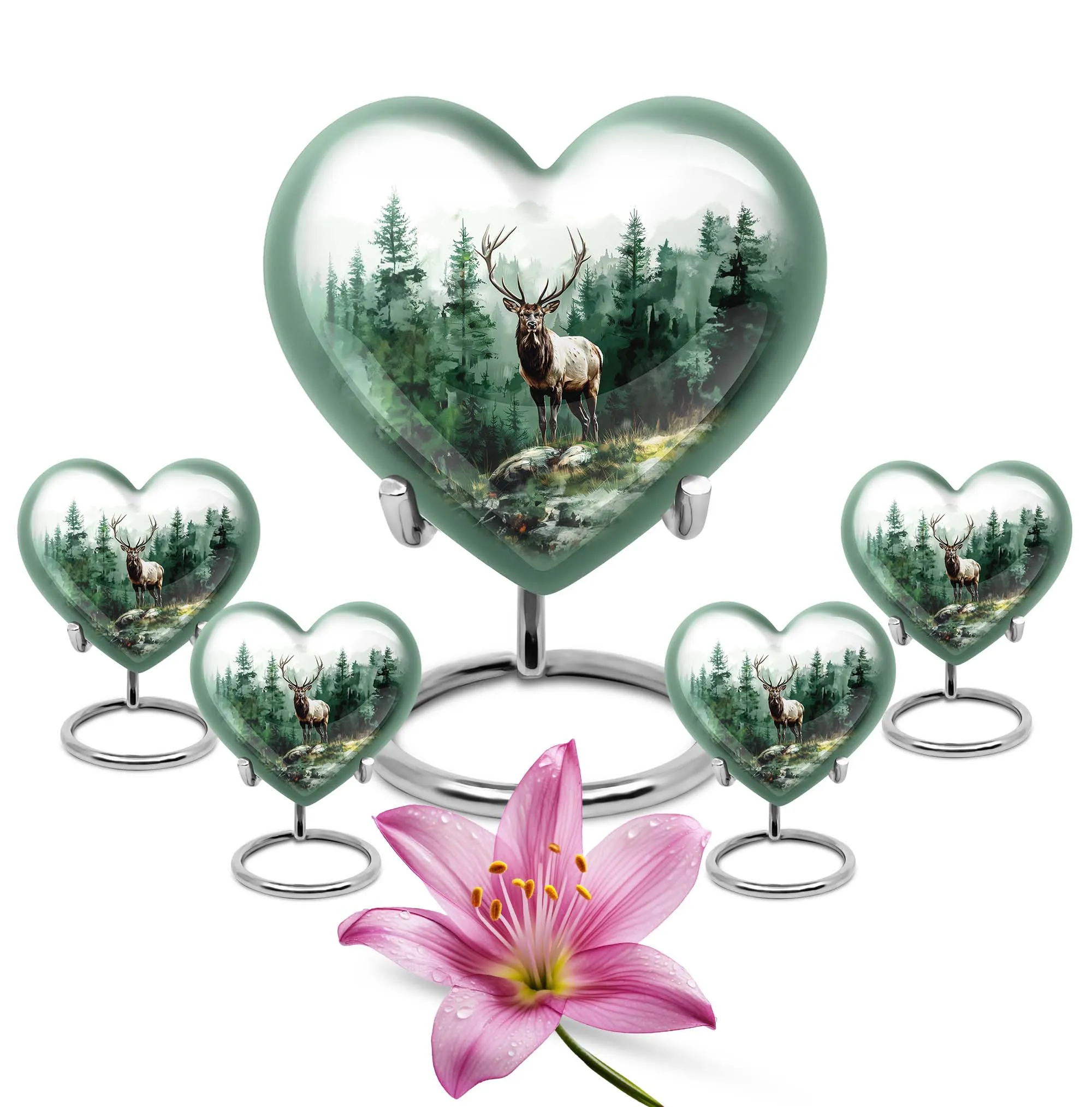 Deer Urn - Human Cremation Ash Protector