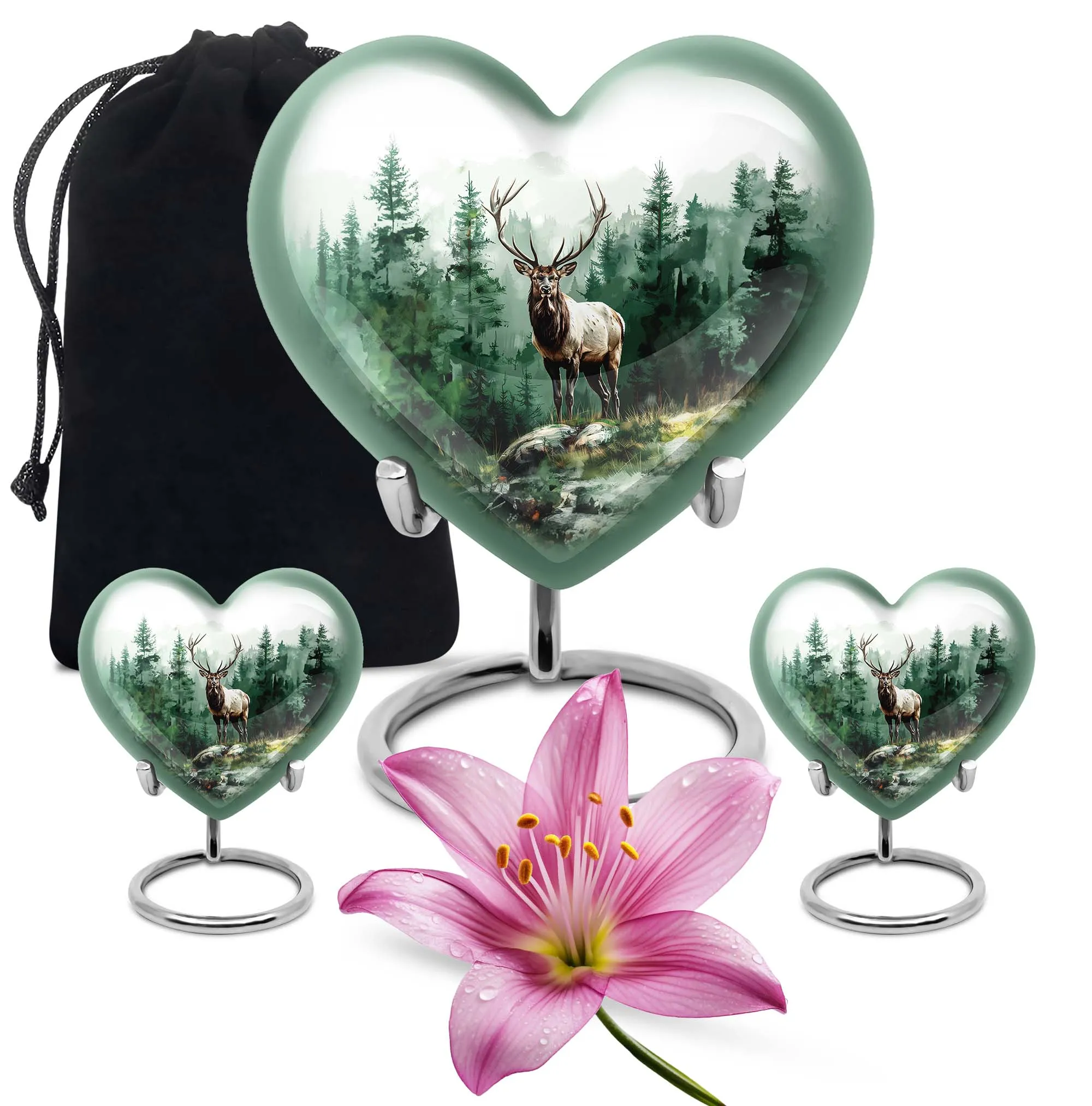 Deer Urn - Human Cremation Ash Protector