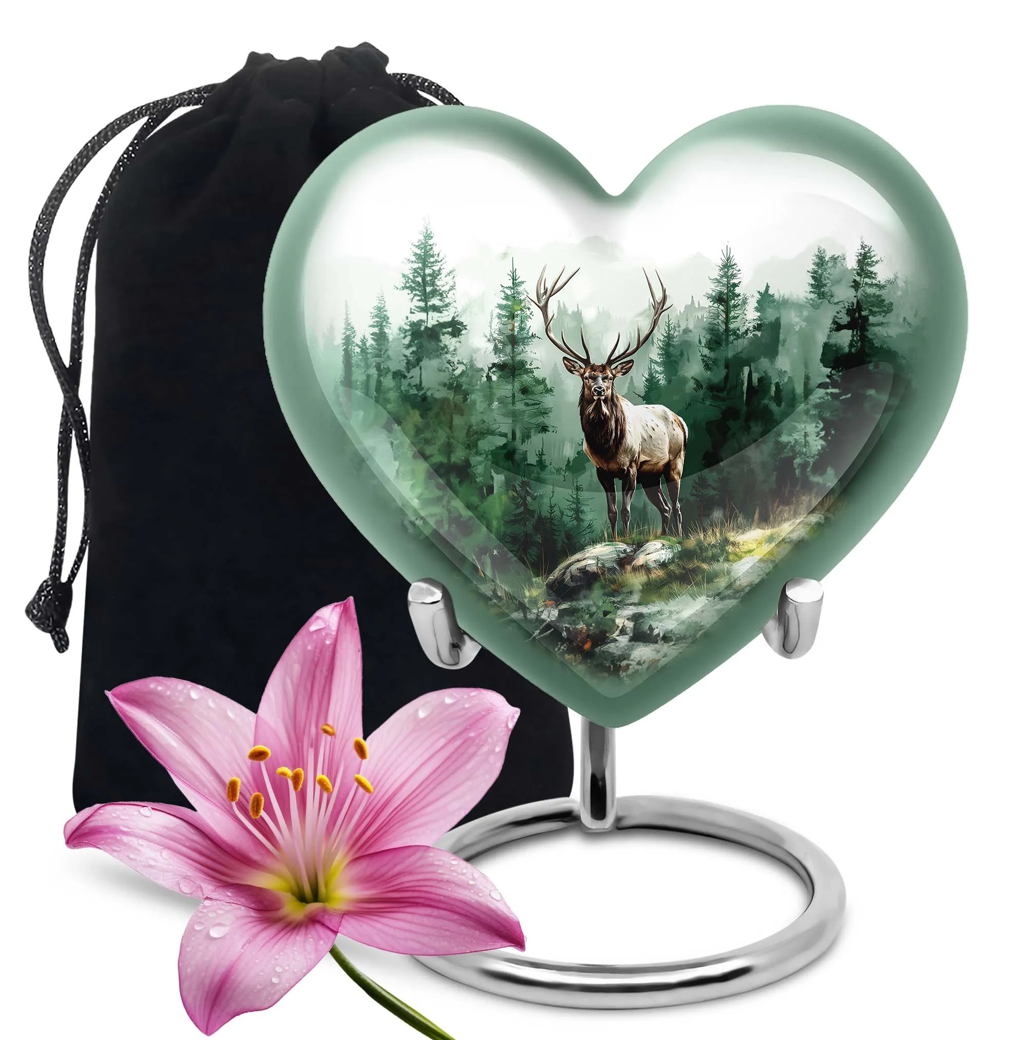 Deer Urn - Human Cremation Ash Protector