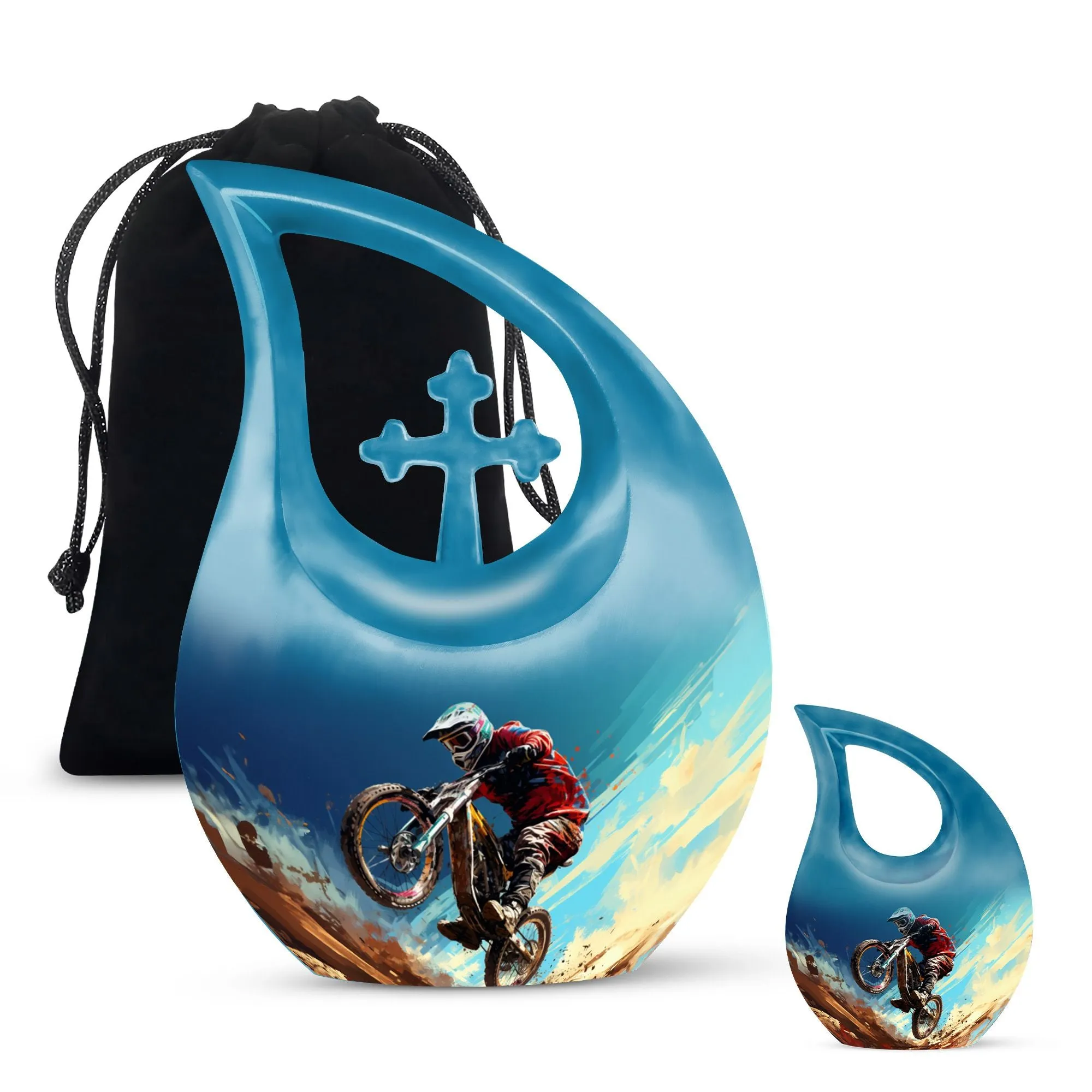 Desert Bike Urn - Exquisite Mini Memorial Urn for Ashes