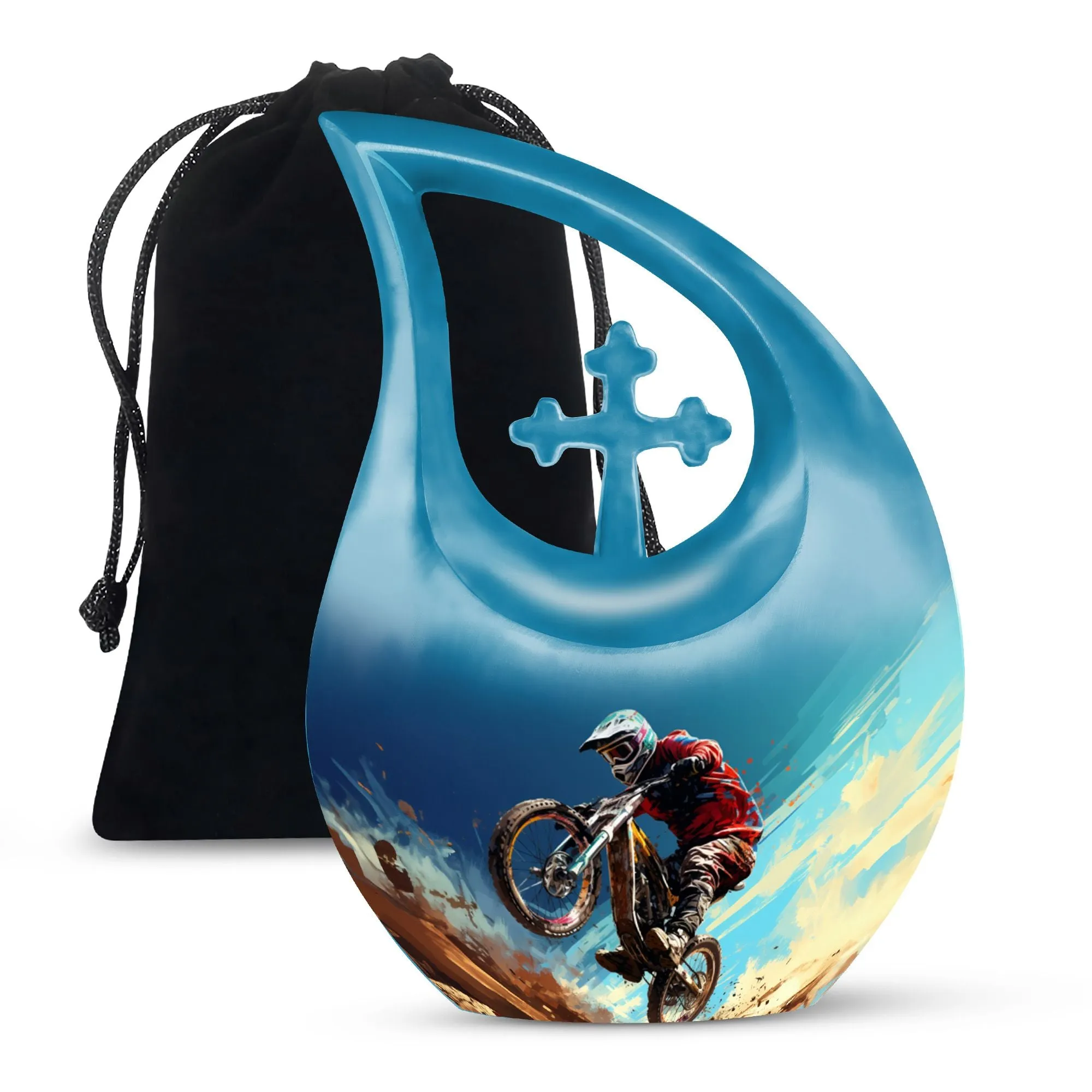 Desert Bike Urn - Exquisite Mini Memorial Urn for Ashes
