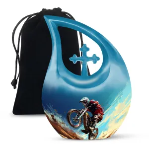 Desert Bike Urn - Exquisite Mini Memorial Urn for Ashes