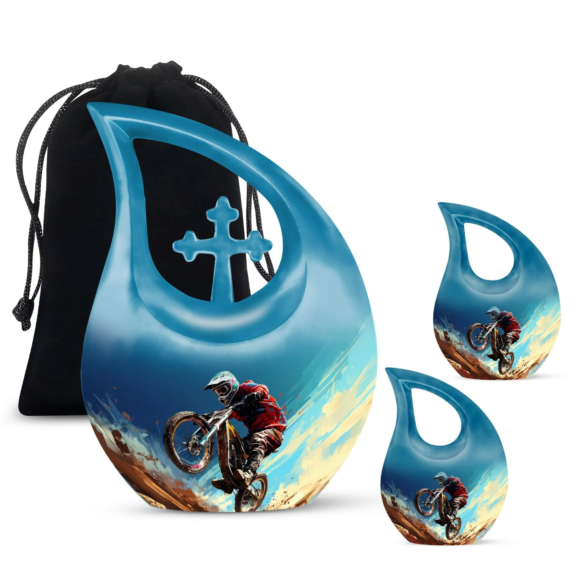 Desert Bike Urn - Exquisite Mini Memorial Urn for Ashes