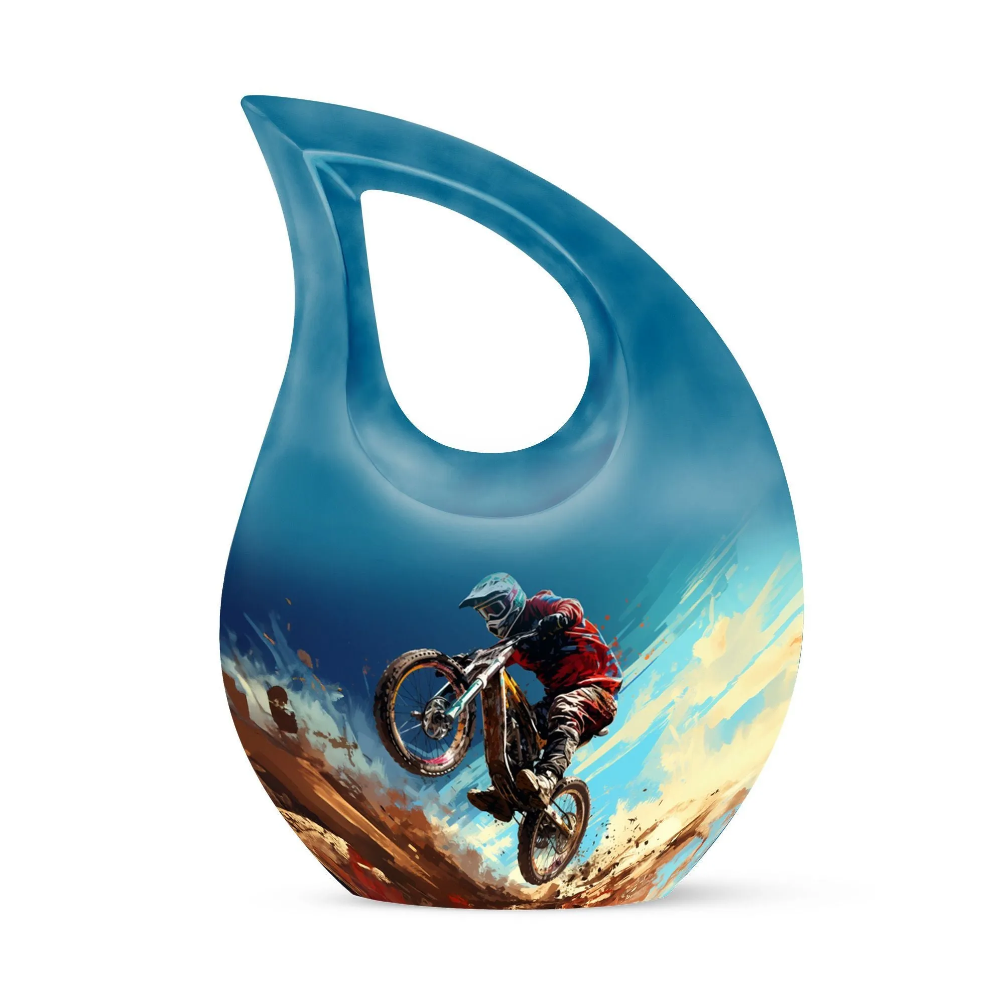 Desert Bike Urn - Exquisite Mini Memorial Urn for Ashes