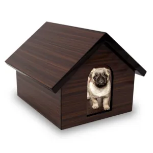 Dog House Keepsake Box In Brown