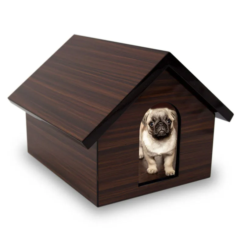 Dog House Keepsake Box In Brown