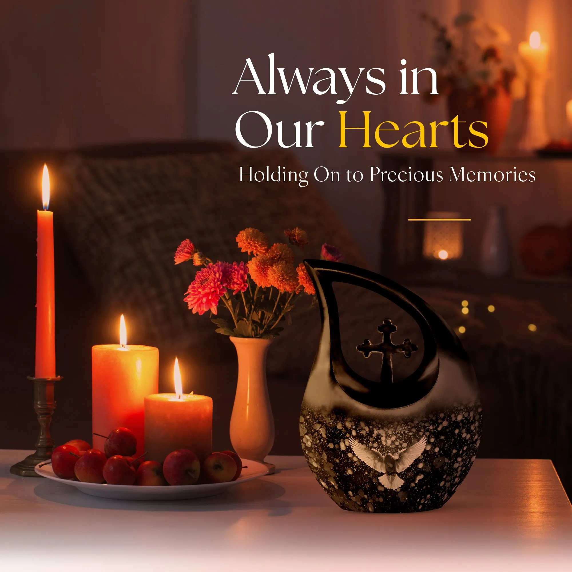 Dove Urn: Adult Cremation Urn For Human Ashes Remans