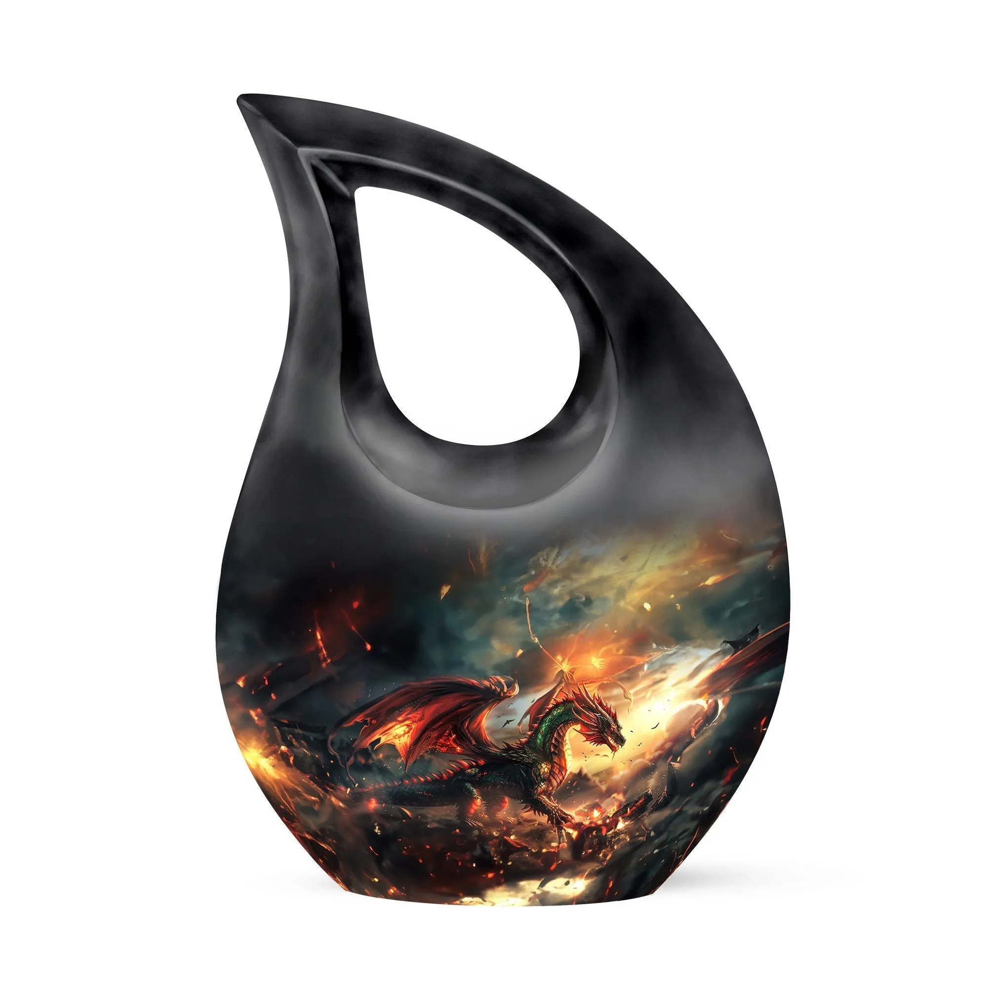 Dragon-inspired Heritage, Economical Memorial Keepsake Urn