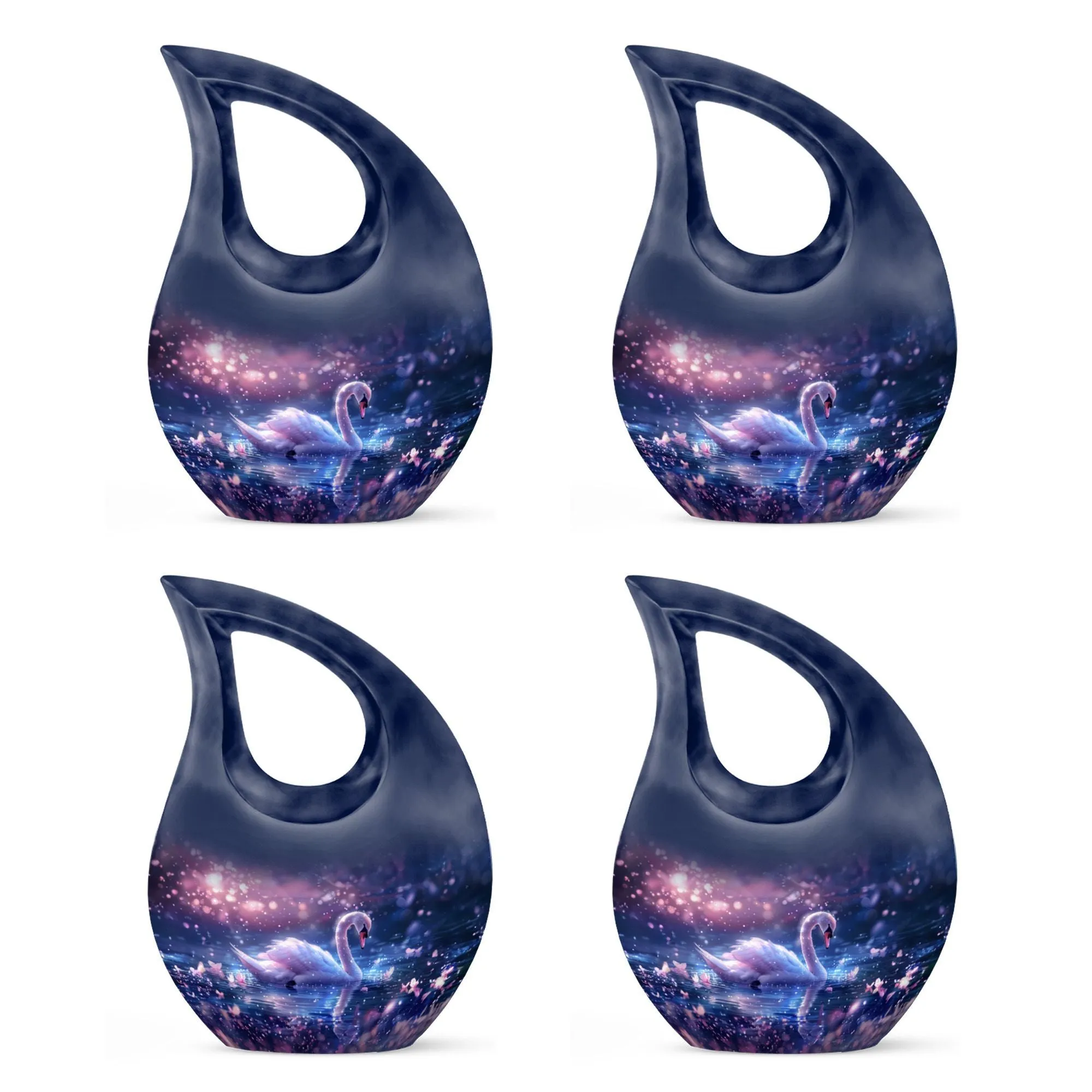 Dreamy Swan Nocturne Memorial Urn - An Resting Place for Your