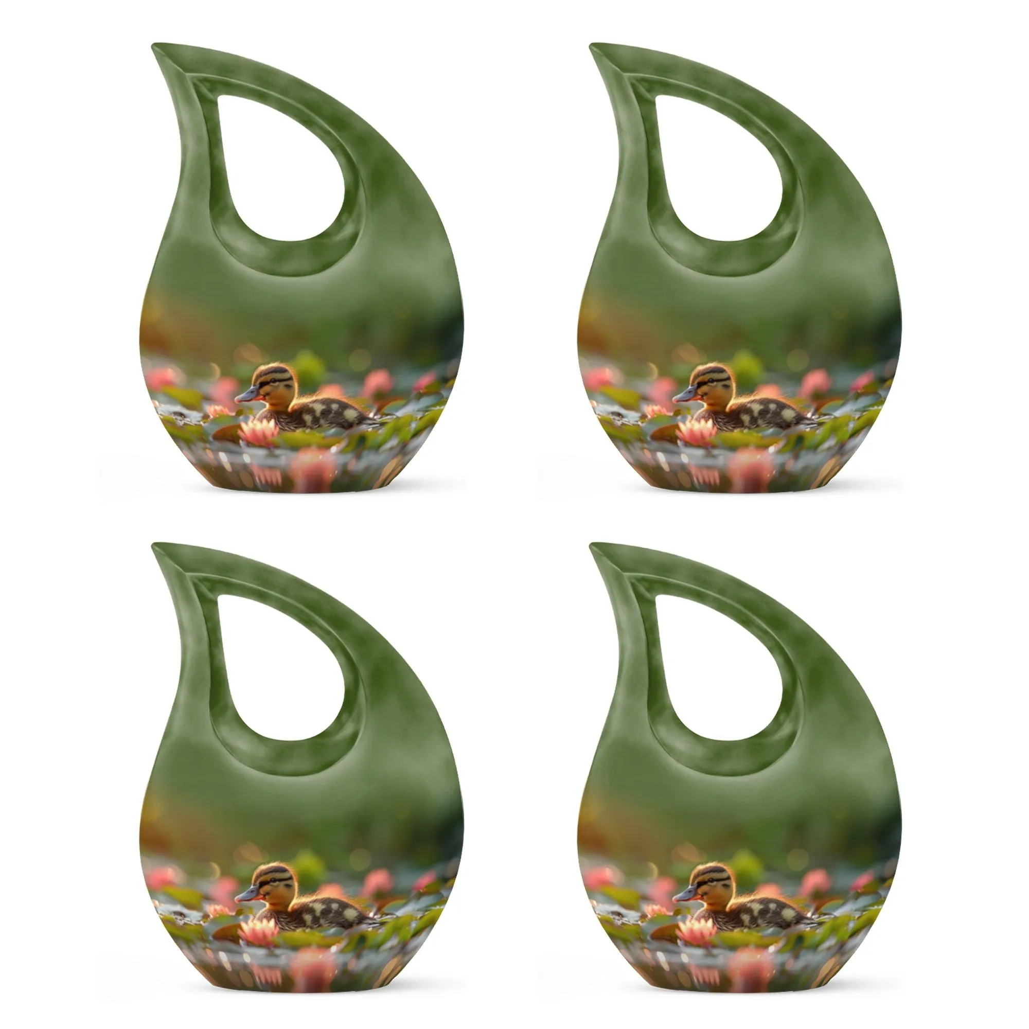 Duckling's Dusk Adventure Urn  For Human Ashes