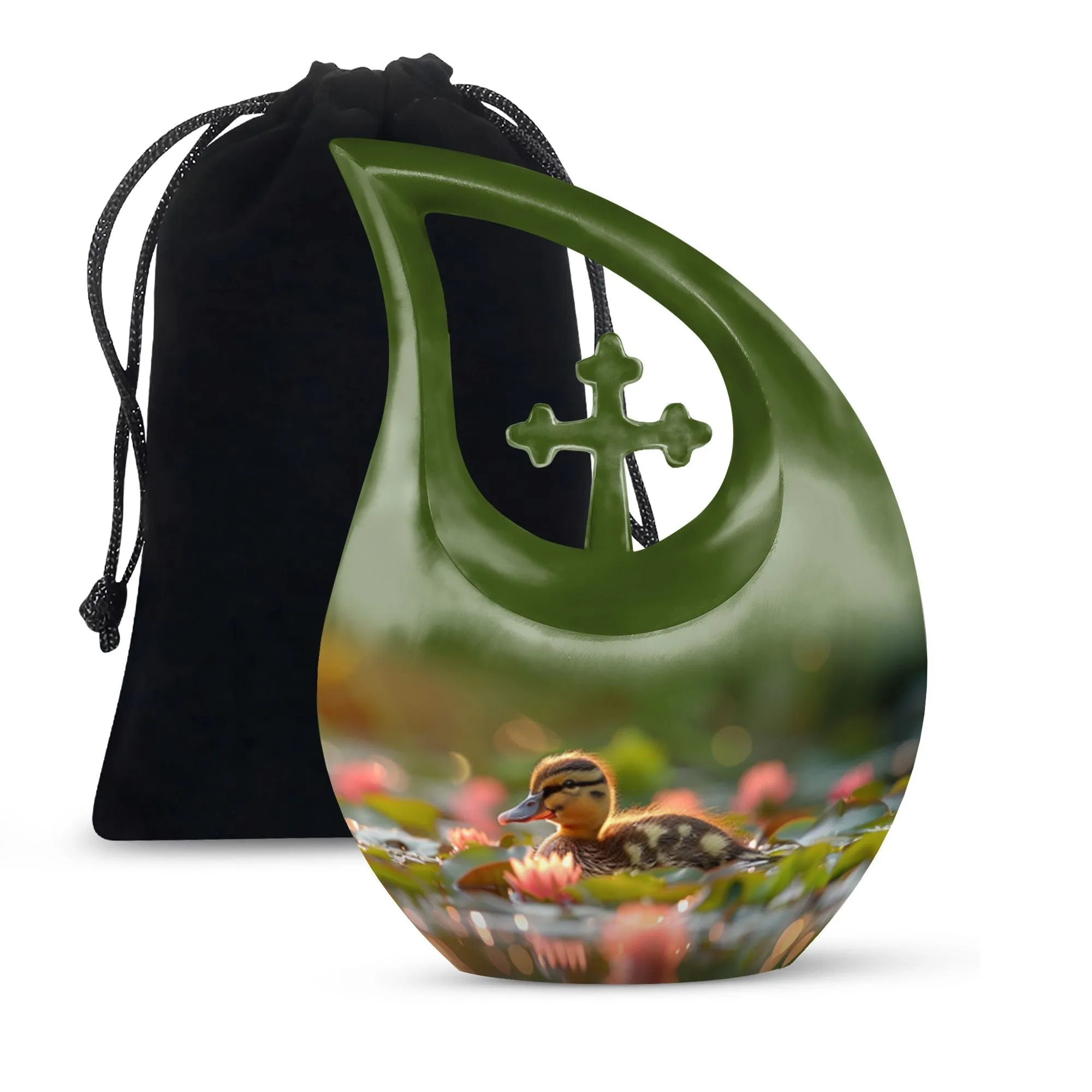 Duckling's Dusk Adventure Urn  For Human Ashes