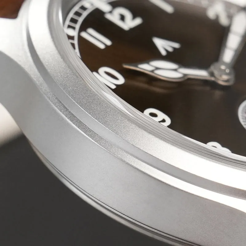 ★Early Bird★Militado Brown 36mm D12 Sapphire Crystal Field Watch