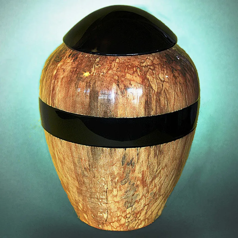 Elegance Hand Turned Wood Companion Urn