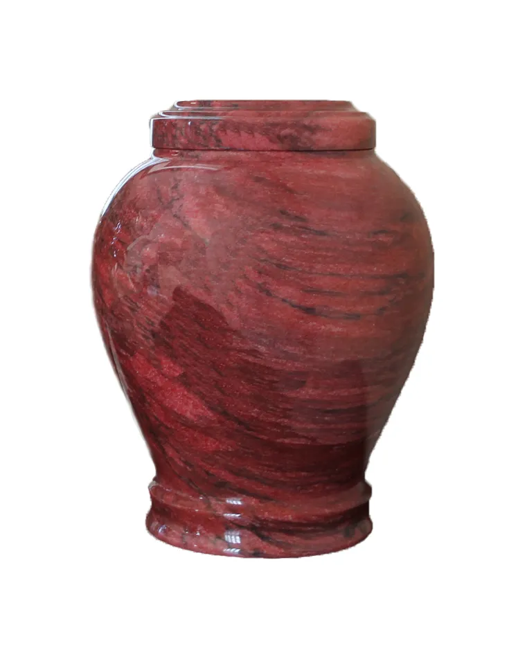 Embrace Red Marble Urn