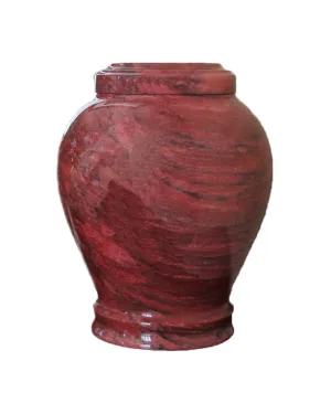 Embrace Red Marble Urn