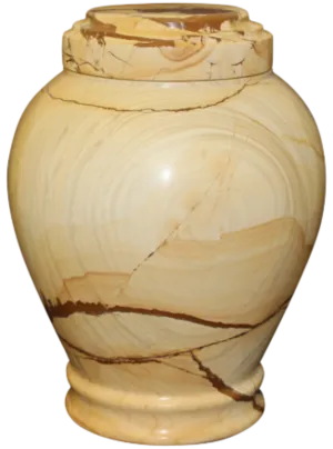 Embrace Teak Marble Urn