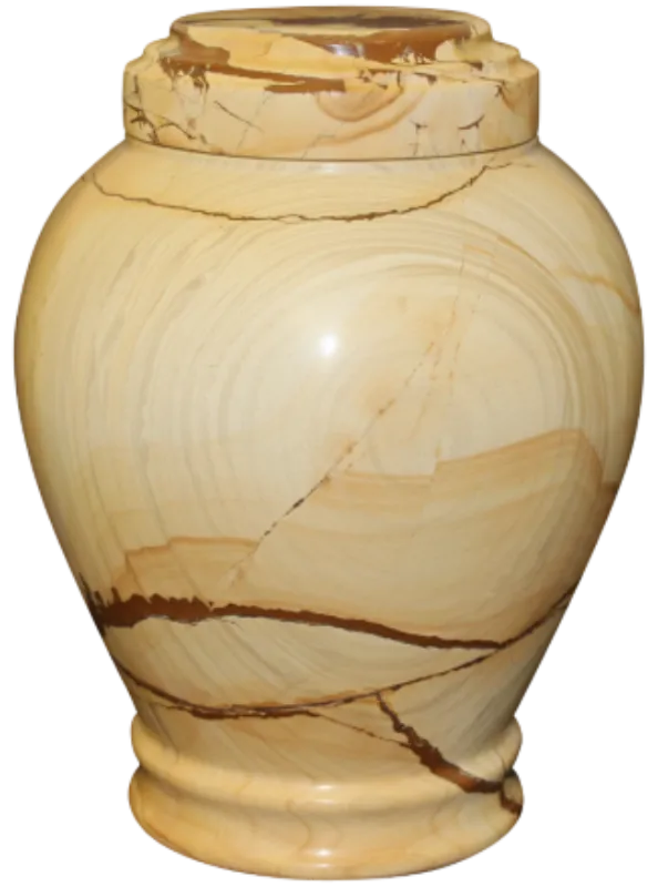 Embrace Teak Marble Urn
