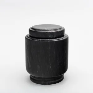 Estate II Youth/Sharing Natural Marble Cremation Urn in Black