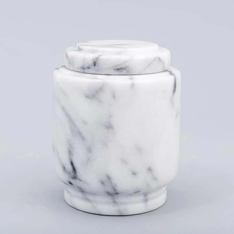 Estate II Youth/Sharing Natural Marble Cremation Urn in White
